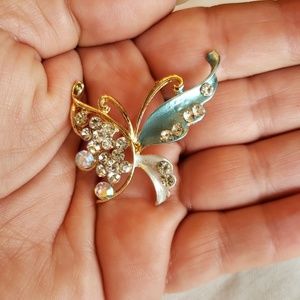 Torquise Butterfly Brooch